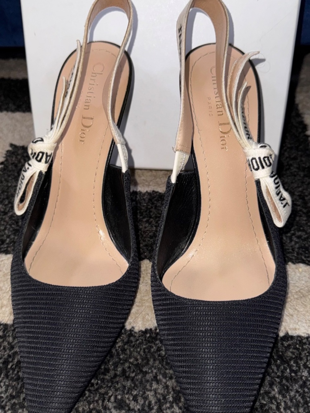 Black Dior J’Adior Slingback Pump -Size EU 39 (US 8.5-9) - Picture 4 of 7